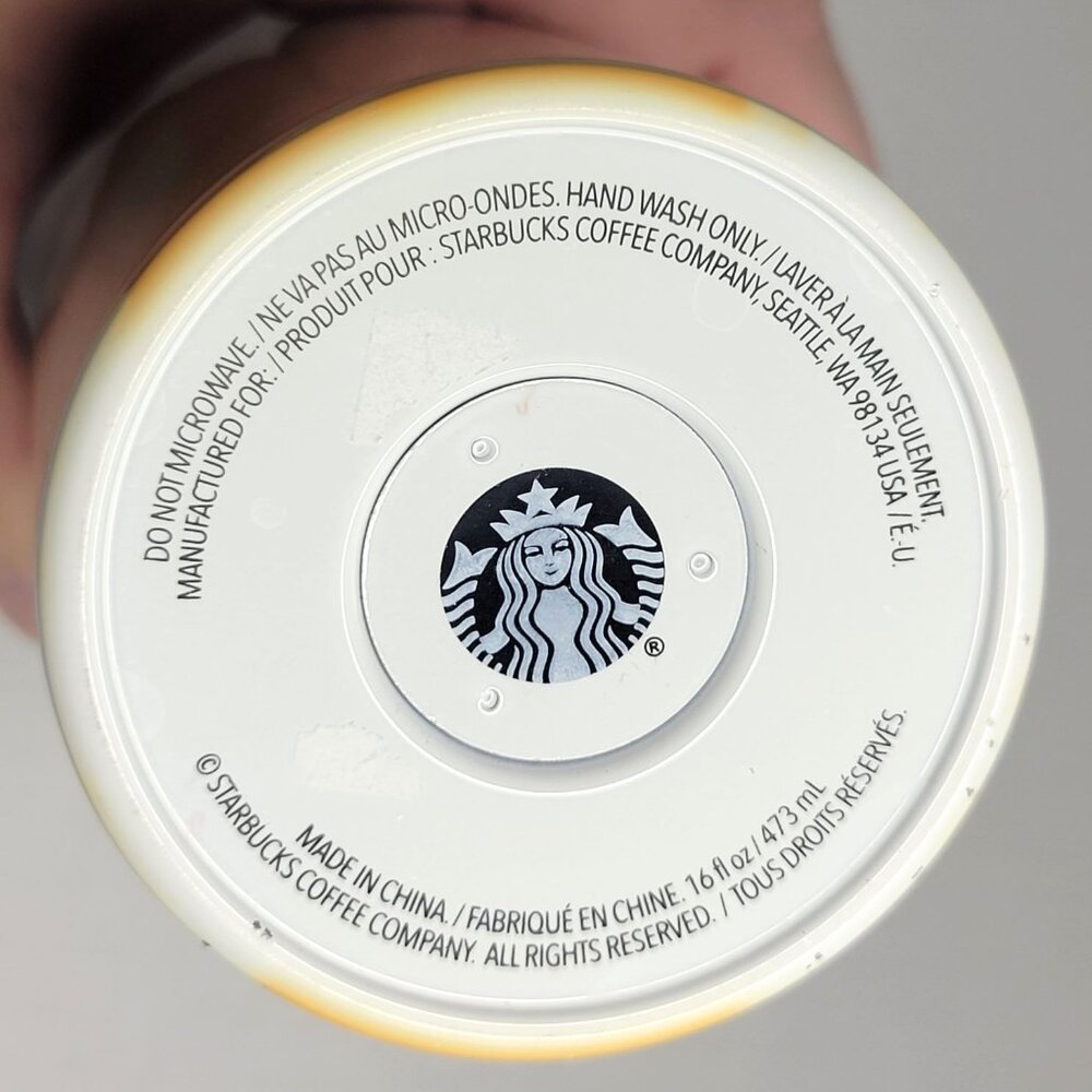 Starbucks Stainless Steel Tumbler With Lid 2019 Mercury Cactus Sun Print 16 oz - Picture 9 of 10